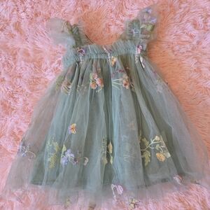 Charming Kids Dress with Floral Embroidery